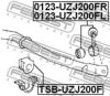 FEBEST TSB-UZJ200F Stabiliser Mounting